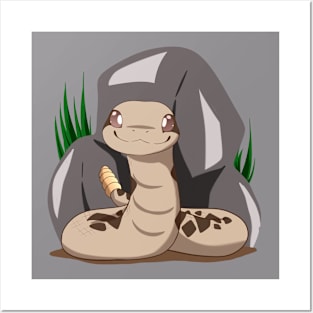 Cute chibi rattlesnake Posters and Art